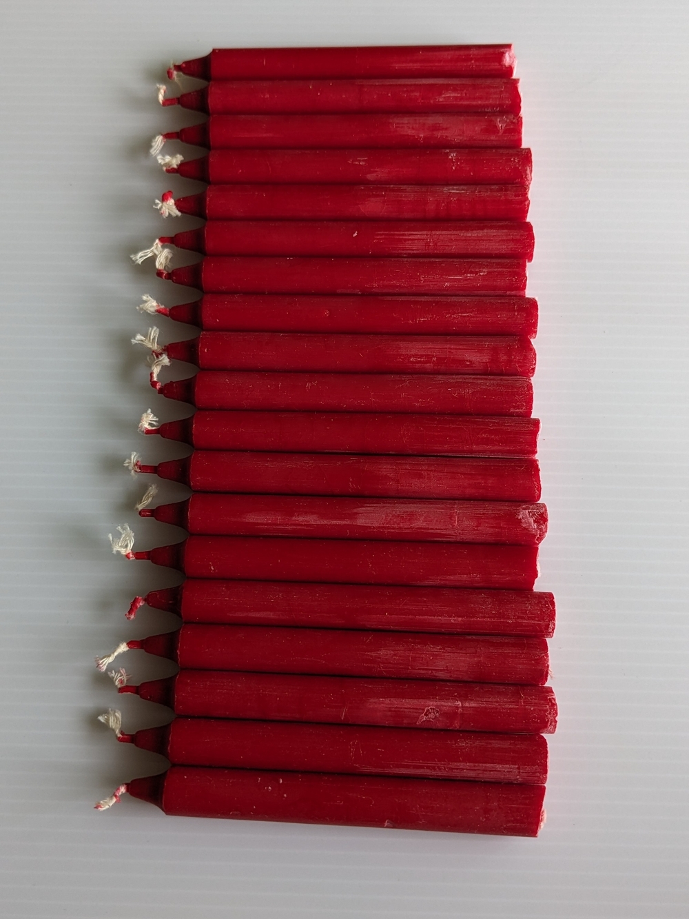 Vintage Swedish Red Christmas Tree Candles Set of 19 - Picture 6 of 9